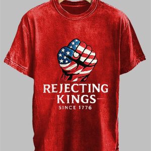 Men's Rejecting Kings Since 1776 Print T-Shirt